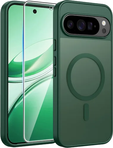 Vista 137 de FNTCASE - Funda para iPhone 16 Pro: magnética, mate, translúcida, de grado militar, protectora contra caídas, resistente, fina, duradera y a prueba