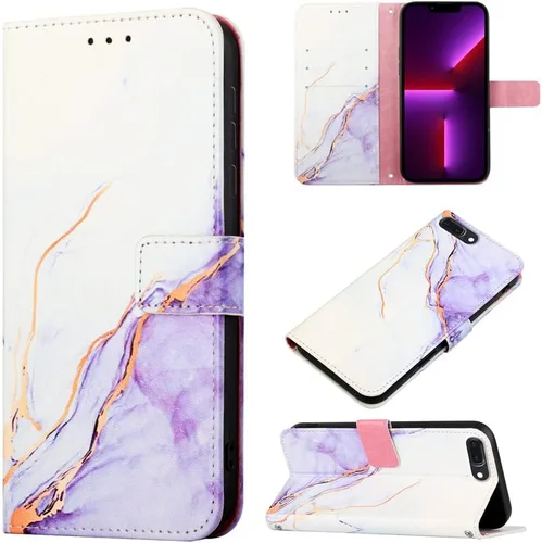 Vista 9 de Funda compatible con iPod Touch 7 tipo cartera para mujer, Touch 6 con tarjetero de piel de lujo con función atril, funda protectora para iPod Touch