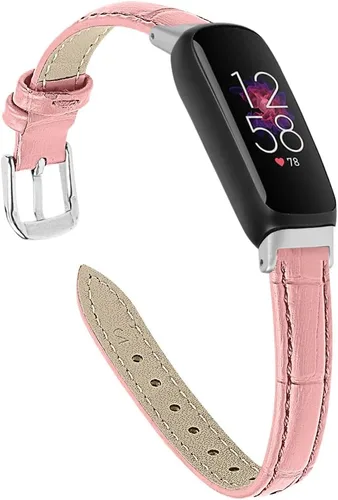 Vista 8 de Band Compatible with Fitbit Inspire 3 Bands Replacement Genuine Leather Wristband Quick Release Straps Watch Bands for Fitbit Inspire 3 Smartwatch