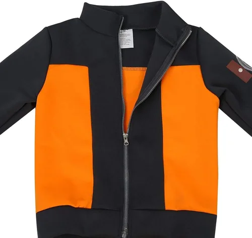 Vista 4 de EOILFM Disfraz de ninja de Halloween para niños, cosplay, chaqueta de anime japonés, conjunto de accesorios, juego de simulación para niños