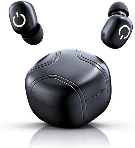 Vista 9 de Mini auriculares inalámbricos, pequeños auriculares invisibles con bloqueo de ruido, auriculares Bluetooth con micrófono, Bluetooth 6.0 pequeños