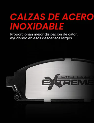 Vista 8 de Power Stop Kit de freno delantero y trasero para Dodge Durango 2011, 2012, 2013, 2014, 2015, 2016, 2017, 2018, 2019, 2020, repuesto de pastillas
