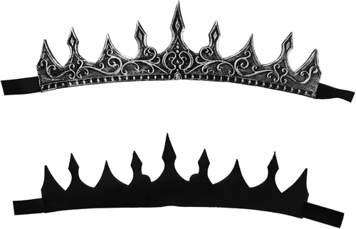 Vista 8 de Corona de rey real adulto, corona de príncipe antiguo para cosplay de Halloween