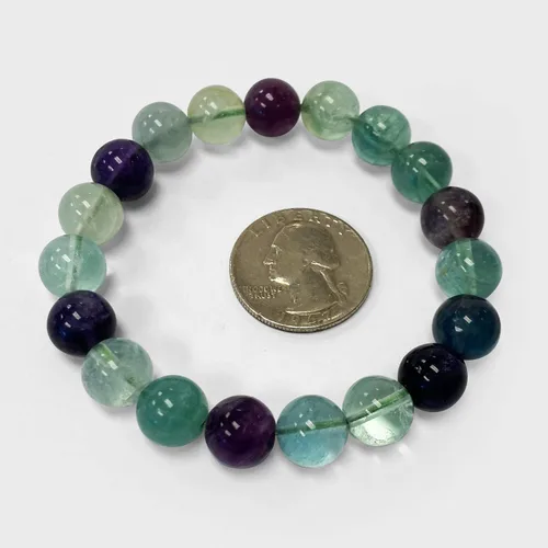 Vista 380 de Gem Avenue Handmade Round Bead Stretch Bracelet Unisex Natural Stone Beaded Jewelry for Men & Women, Elastic Wristband for Daily Wear