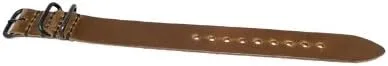 Vista 4 de Da Luca Fabricado en Estados Unidos Horween - Correa de reloj militar (hebilla PVD) de 0.709in, 0.787in, 0.866in, 0.945in, 1.024in, Essex Dublin