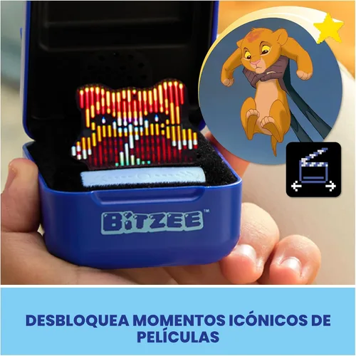 Vista 4 de Bitzee, Disney con 30 personajes interactivos en el interior, reacciona a deslizamientos, inclinaciones y toques, juguetes de Disney y regalos