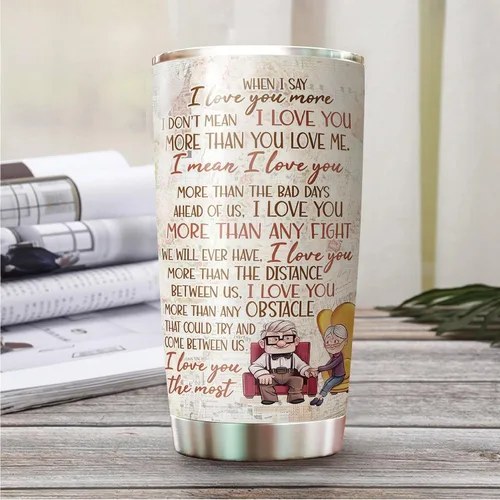 Vista 4 de MARSANA Regalos para ella - Vaso de San Valentín para pareja, vaso de 20 onzas