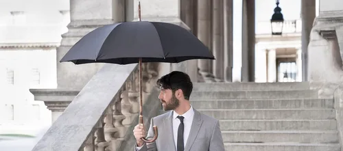 Vista 8 de The London Umbrella - Hecho a partir de una sola pieza de castaño inglés - Negro