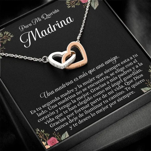 Vista 2 de Regalo de madrina española, regalo de madrina, collar de madrina, joyería de madrina, collar de regalo para mujer, Joyas de Madrina, Joyas Únicas