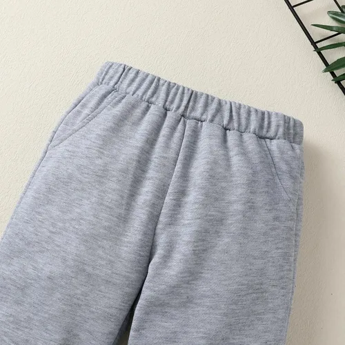 Vista 6 de YOUNGER TREE Conjunto de sudadera con capucha para niños pequeños, conjunto de camisa de franela a cuadros para otoño, invierno y primavera