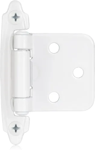 Vista 14 de 4 Pack (2 Pares) Bisagras de cierre automático de latón antiguo para puerta de gabinete de cocina, 1/2" de superposición (variable) Bisagras