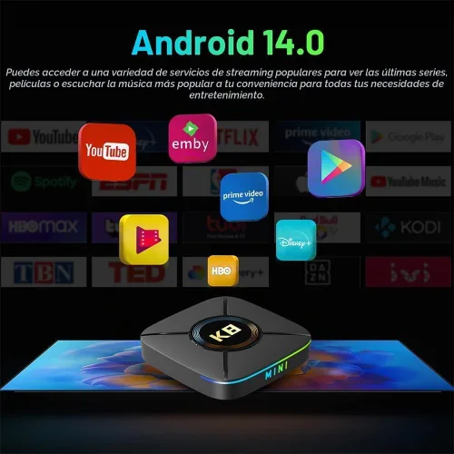 Vista 3 de Android 14,0 TV Box RK3518 Quad Core 2GB RAM 32GB ROM