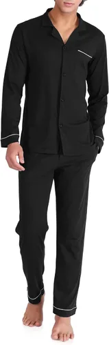 Vista 39 de DAVID ARCHY - Pijama de algodón con botones para hombre
