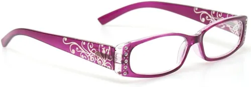 Vista 5 de Kerecsen 4 pares de gafas de lectura para mujer, bisagra de resorte con lectores de patrón láser
