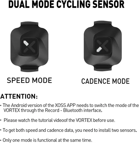 Vista 7 de XOSS G+ Gen2 - Computadora de bicicleta GPS ANT+/ Bluetooth IPX7, velocímetro recargable con pantalla LCD de 2.2 pulgadas, batería de larga duración