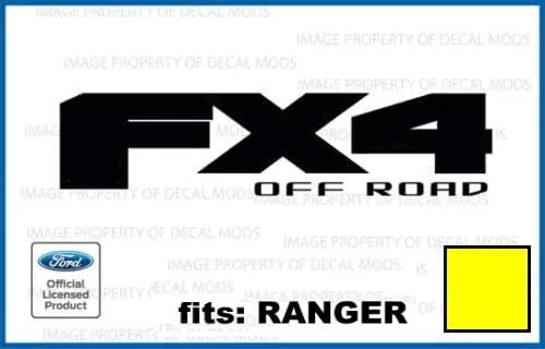 Vista 11 de FX4 Offroad - Calcomanías adhesivas naranjas para Ford Ranger troqueladas (2019-2020) - CO_Solid (juego de 2) con licencia