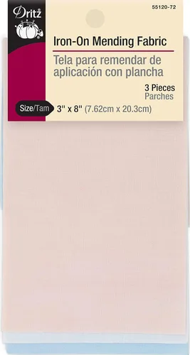 Vista 5 de Dritz Cinta reparadora termoadhesiva, 3 x 8 pulgadas, 3 unidades, colores primarios