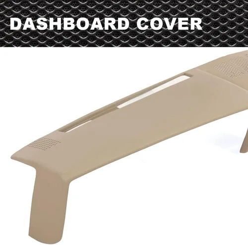 Vista 7 de CNNELL Cubierta de salpicadero compatible con Chevy tamaño completo GMC 1981-1987/compatible con Chevy SUV GMC 1981-1991 cubierta de tablero beige