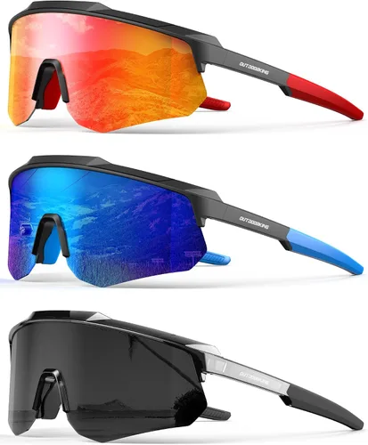 Vista 16 de Lentes de sol deportivos polarizados para hombres y mujeres, lentes UV400 de una sola pieza, para béisbol, correr, ciclismo, pesca