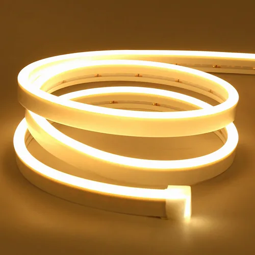 Vista 10 de Lamomo Tira de luces LED, cuerda de neón blanca cálida, 0.39 pulgadas/corte Blanco cálido