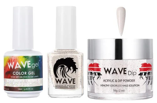 Vista 17 de WAVEGEL - Juego de gel de remojo, laca de uñas y polvo acrílico a juego - Colección Simplicity - #P109 Blizzard