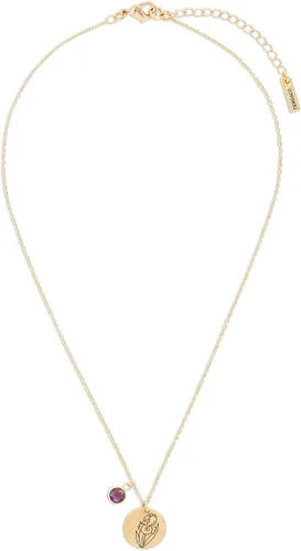 Vista 2 de DEMDACO - Collar de metal chapado en oro con piedra natal del mes