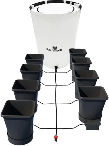 Vista 3 de AutoPot Sistema de 12 ollas XL con macetas de plástico de 6.6 galones y FlexiTank de 60 galones, sistema hidropónico de riego automático alimentado