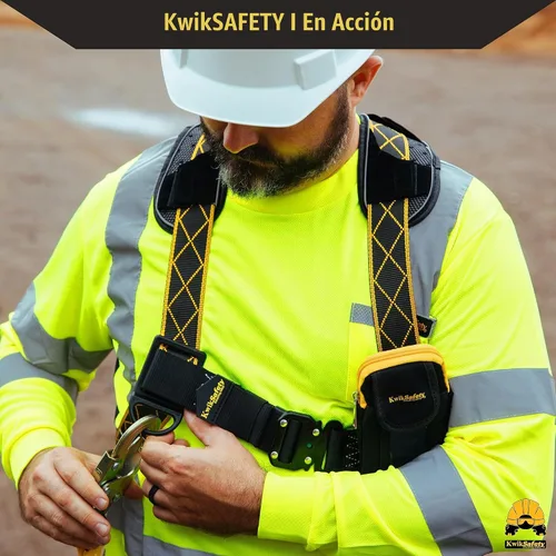 Vista 7 de KwikSafety THUNDER Safety Harness ANSI OSHA Fall Protection Gear