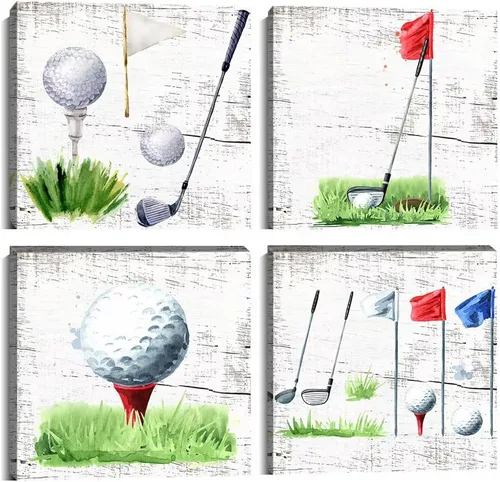 Vista 12 de Pankila Imágenes artísticas para pared de campo de golf, póster en lienzo impreso de golf de Estados Unidos, decoración de pared para sala de estar