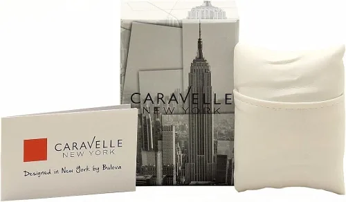 Vista 4 de Reloj pulsera de acero inoxidable de Caravelle New York 43A116de hombre
