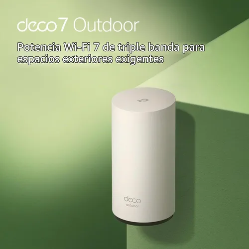 Vista 2 de TP-Link Deco 7 Extensor de malla Wi-Fi 7 de tres bandas BE65 BE11000 para exteriores Hasta 3000 pies cuadrados, 2 puertos PoE+ de 2.5G