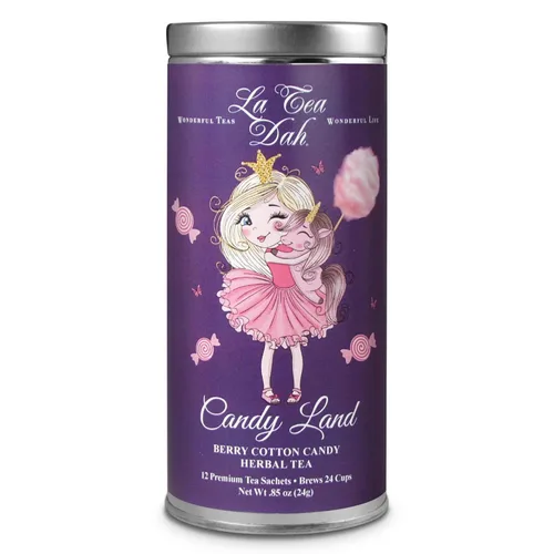 Vista 10 de Tés para niños de flores de manzana dulce de La Tea Dah, Té de Rooibos y canela de manzana para niños, sin cafeína, tés afrutados para pequeñas