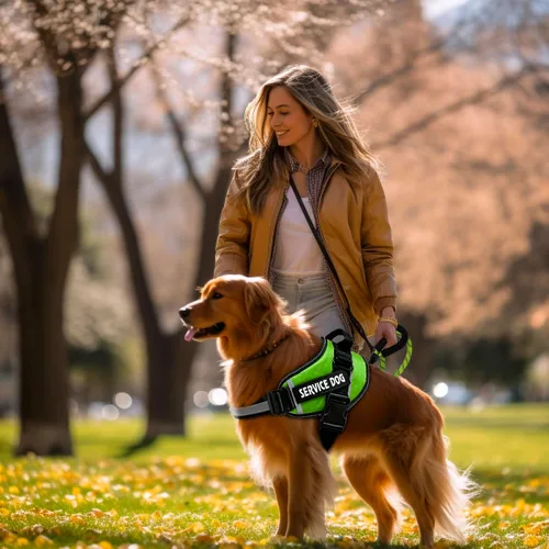 Vista 3 de Chaleco para Perro de Servicio, 9 Parches Arnés para Perro sin Tirones y Correa con Asa, Chaleco para Mascota Fácil de Poner y Quitar con Correas