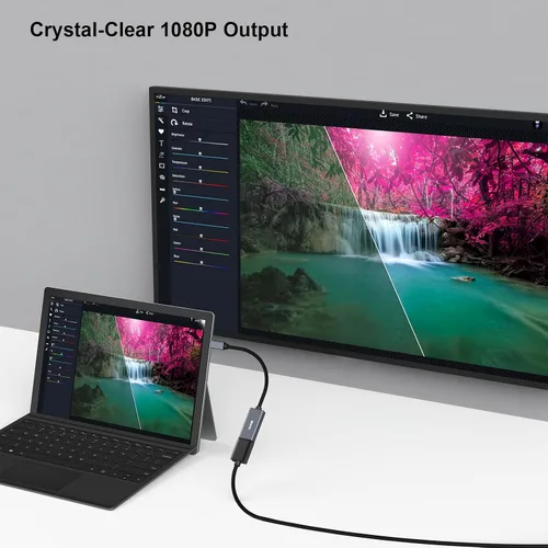 Vista 8 de BENFEI Adaptador Mini DisplayPort a HDMI 4K, Thunderbolt 2 a HDMI, compatible con MacBook Air/Pro, Microsoft Surface Pro/Dock, Monitor, Proyector