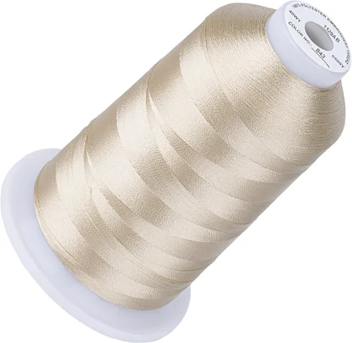 Vista 79 de Simthread 5500 yardas de hilo de bordar, 5000M de alto rendimiento 40WT 100% hilo de poliéster – 170+ colores vívidos, clasificado de alta velocidad