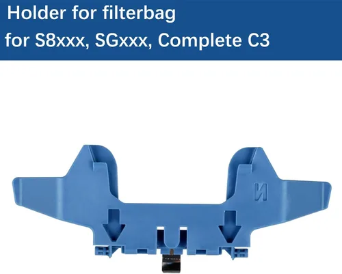 Vista 3 de Soporte para bolsa de polvo compatible con Miele Complete C3 / S8xxx / SGxxx - Bolsa de repuesto para aspiradoras Serie S8000, 1 paquete, azul