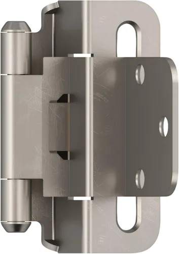 Vista 11 de Amerock BPR7540BB Bisagra de gabinete 1/2 pulg (13 mm) superpuesta de cierre automático de envoltura completa de latón pulido para puerta