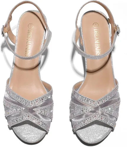 Vista 3 de Dream Pairs - Nina - Sandalias de tacón bajo para mujer