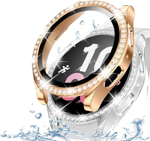 Vista 67 de DEALELE Paquete de 1 + 3 fundas compatibles con Samsung Galaxy Watch 7 Ultra (1.772 pulgadas), funda protectora de policarbonato transparente