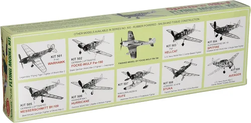 Vista 2 de Guillow's Supermarine Spitfire Model Kit - 16 1/2 in Balsa Wood Plane