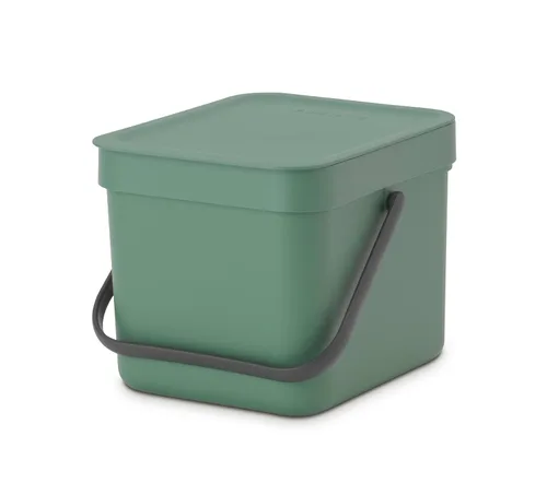 Vista 19 de Brabantia Sort & Go Recipiente de Residuos de 0.8 Galones (Verde Abeto) Cubo de Reciclaje Eficiente en Espacio con Asa, Tapa Extraíble y que