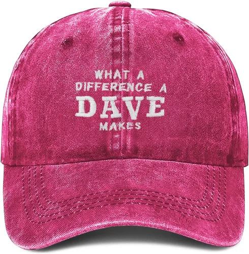 Vista 20 de What A Differences A Dave Makes Hat Gorra de béisbol Sombreros para hombres Sombrero ajustable