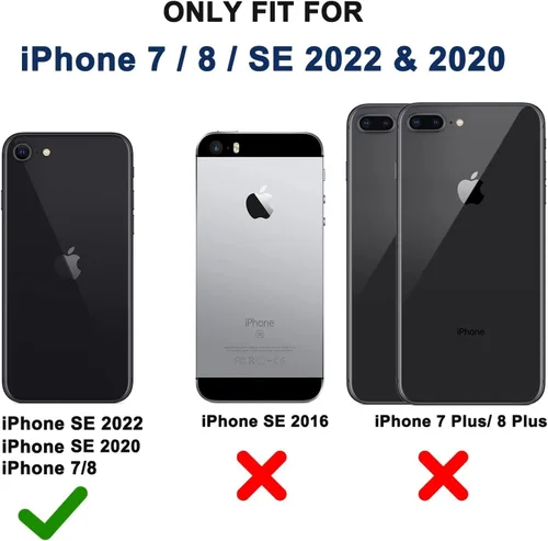 Vista 2 de MARKILL Compatible con iPhone Se3/iPhone Se2, Funda para iPhone 6/6S, Funda para iPhone 7/iPhone 8 de 4.7 Pulgadas con Soporte Anular, Funda