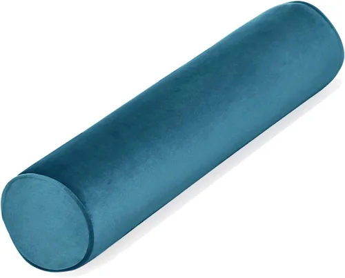 Vista 22 de Tinbolunce Almohada enrollable de espuma viscoelástica para rodilla/pierna/cuello - Cojín cilíndrico de luna llena/almohada cilíndrica redonda
