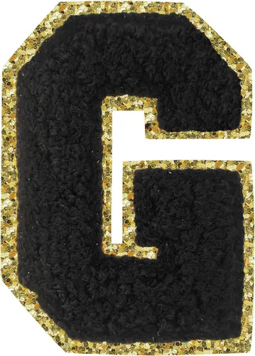 Vista 168 de 3Pcs Letter Patches Varsity Glitters Chenille,SPRT Iron on Blue Letter Patch,Alphabet Cloth Patch for Team Costume Decoration 3.1in Height S