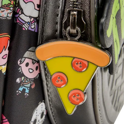 Vista 5 de Loungefly TMNT - Mini mochila AOP con tapa de alcantarillado, Multi