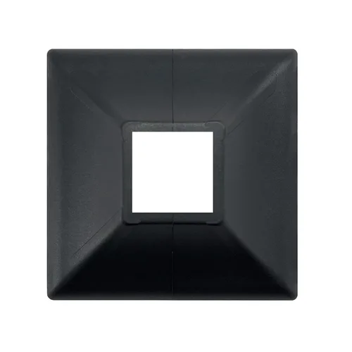 Vista 7 de Myard Falda de poste entrelazada para postes de 1 x 1 pulgada con placa de montaje de base de 3.5 x 3.5 pulgadas, instalación rápida en pies