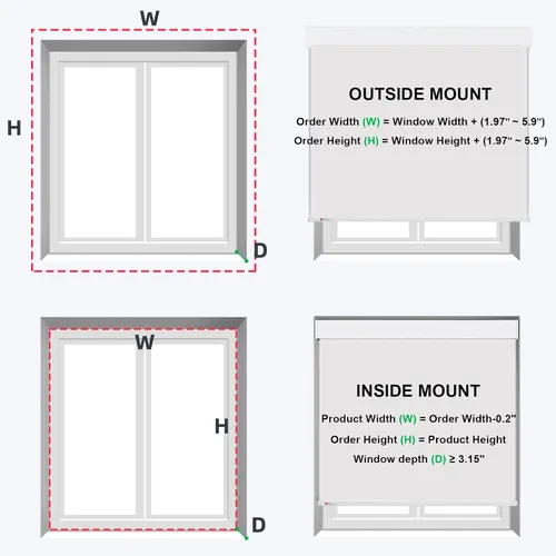 Vista 6 de ZSTARR Persiana inteligente motorizada para ventana, persiana enrollable opaca automática compatible con control remoto, seguridad infantil, batería