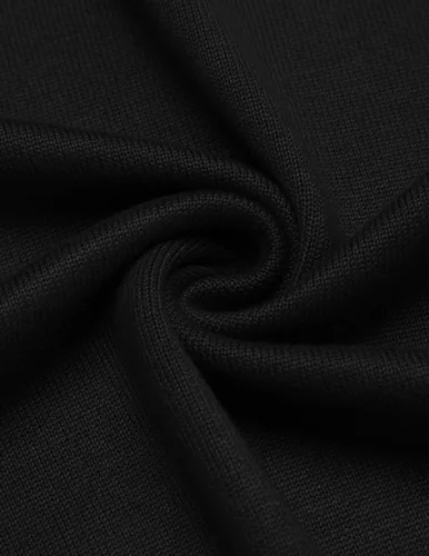 Vista 5 de COOFANDY Suéter sin mangas con cuello en V para hombre, ajustado, informal, con rombos