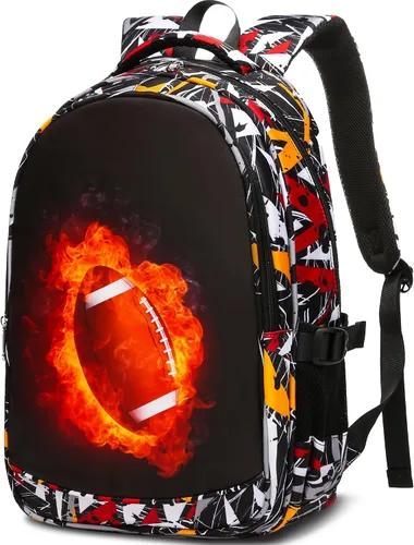 Vista 2 de Mochila escolar para niños, bolsas grandes para libros de escuela primaria, mochila de regreso a clases, mochilas para niños, NegroMarrón, Classic